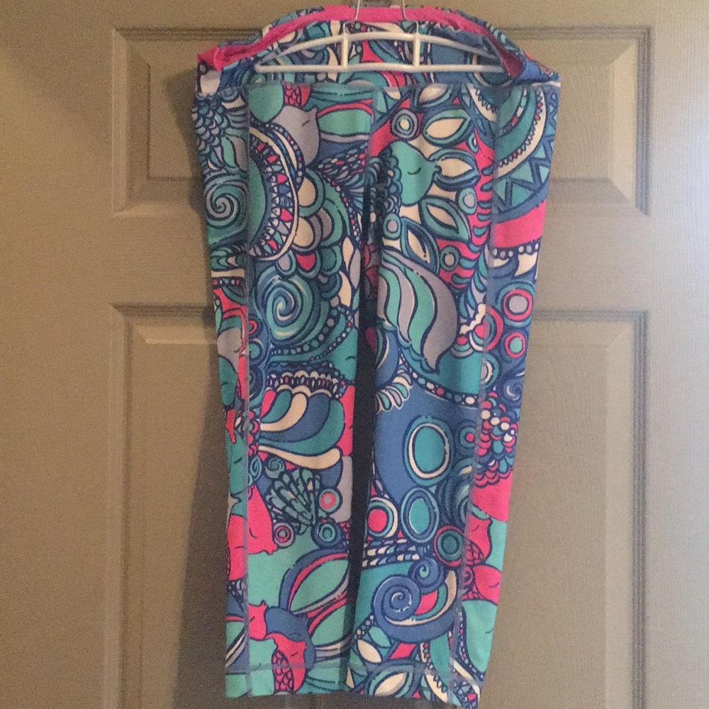 VGUC Lilly Pulitzer Leggings (Large) - Sea Jewels